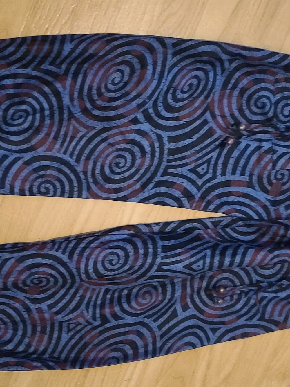 Women's Blue Spiral-Print Jumpsuit Romper Lot